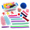 Kit de juguetes sensoriales 19 piezas goma y plástico