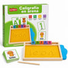 Juego de caligrafía en arena con base de madera