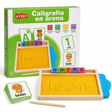 Juego de caligrafía en arena con base de madera - detalle del producto