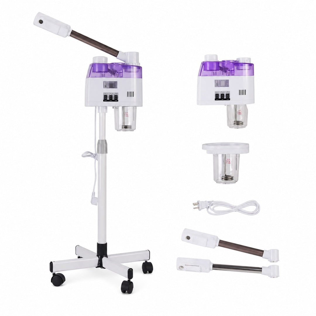 Vaporizador facial de pedestal color Morado