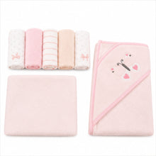 Set De Toalla Con Capucha Bebés Y Toallitas Multiuso Niñas - vista 3 del producto
