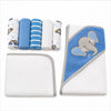Set De Toalla Con Capucha Bebés Y Toallitas Multiuso Niños