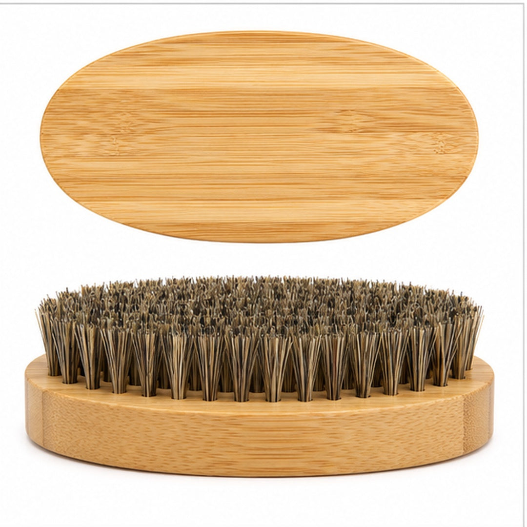 Cepillo grande de madera para barba - detalle del producto