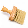 Brocha sacapelo para barbería con mango de madera
