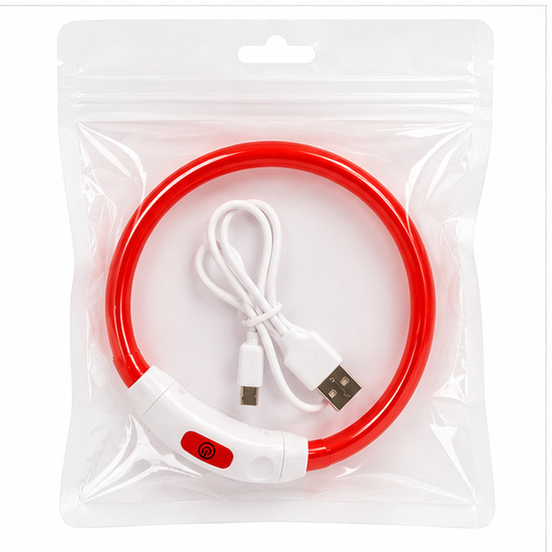 Collar Para Perro Luz Led Luminoso 40 Cm Carga Usb MLV-202516 - vista 11 del producto