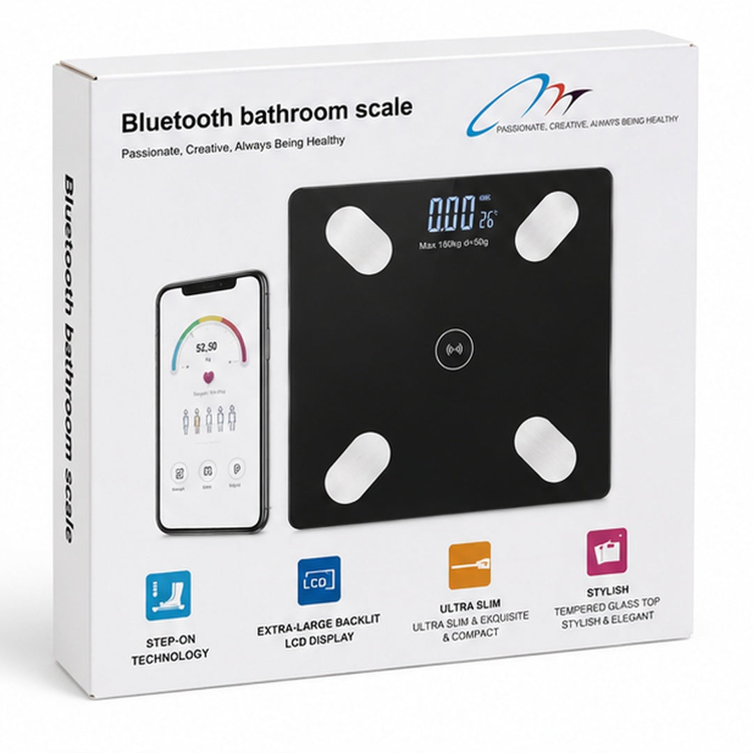 Báscula digital inteligente con Bluetooth color negro - vista 4 del producto