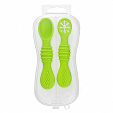 Set de cucharas de silicona para bebé color verde - vista 3 del producto