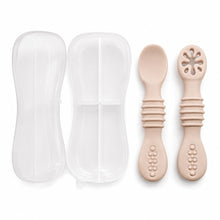 Set de cucharas de silicona para bebé color Beige - vista 3 del producto