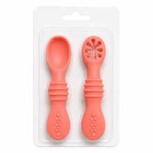 Set de cucharas de silicona para bebé color Coral - vista 3 del producto