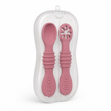 Set de cucharas de silicona para bebé color Terracota - vista 3 del producto