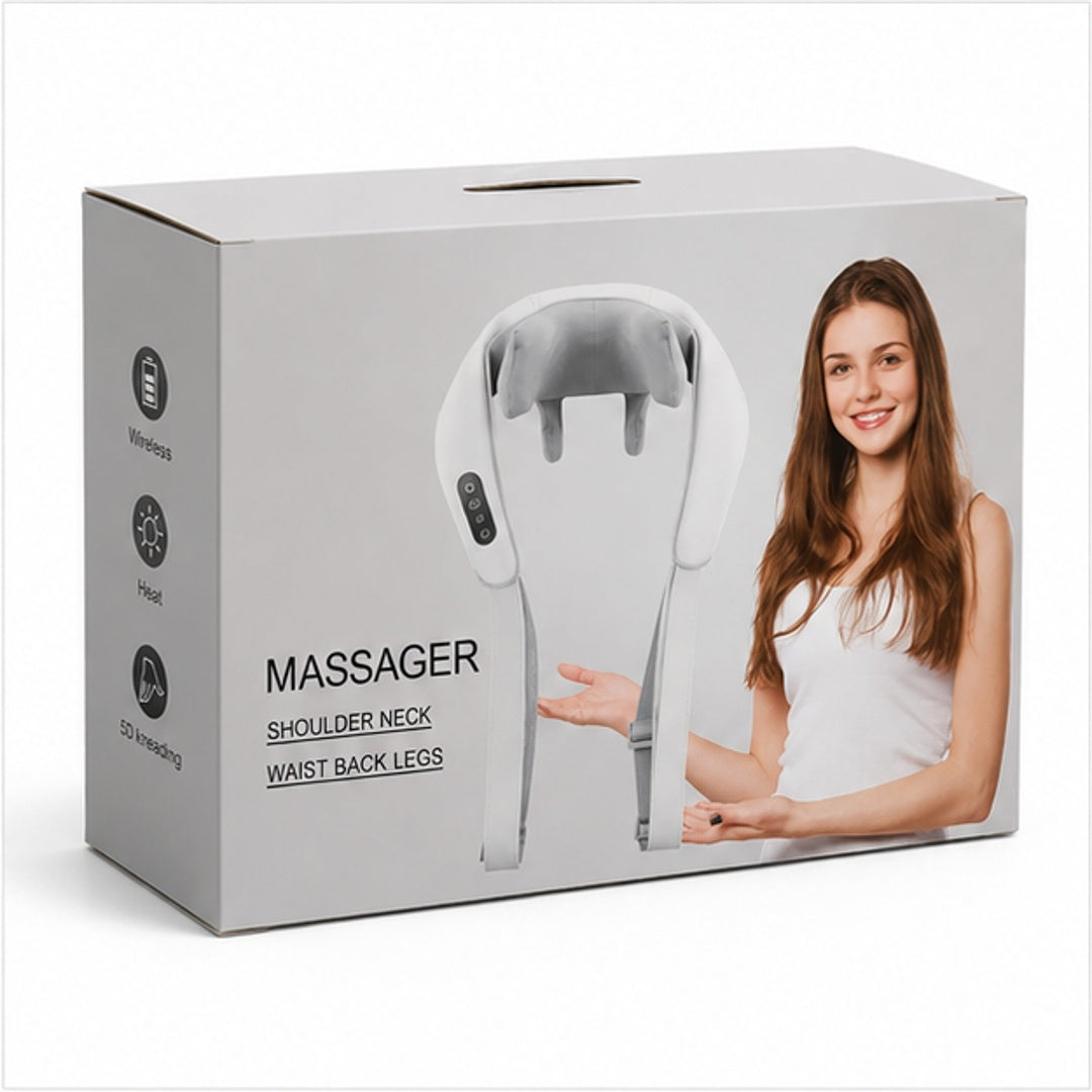 Masajeador de cuello y cervical caja roja - vista 3 del producto