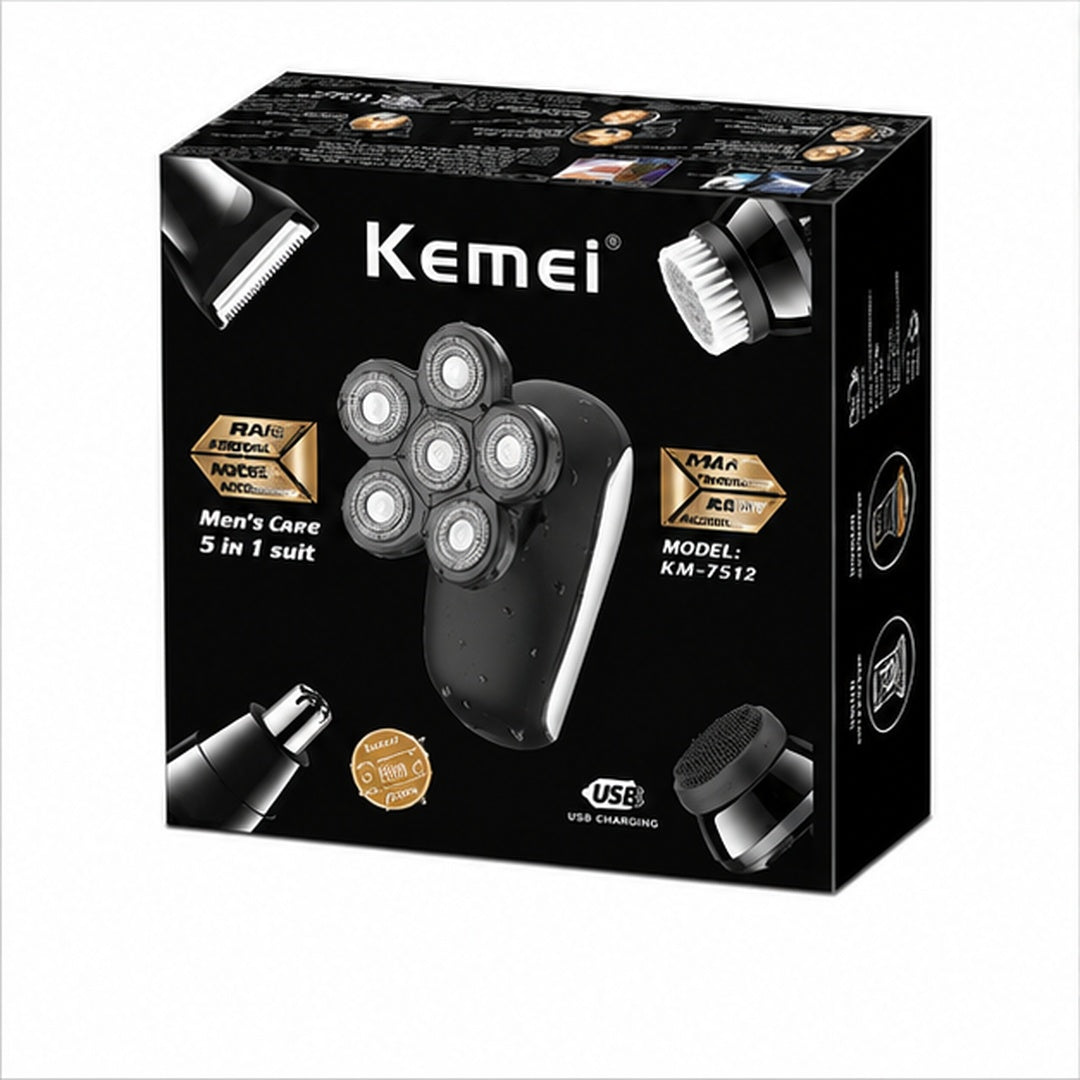 Maquina 5 en 1 Kemei Modelo 7512 - vista 3 del producto