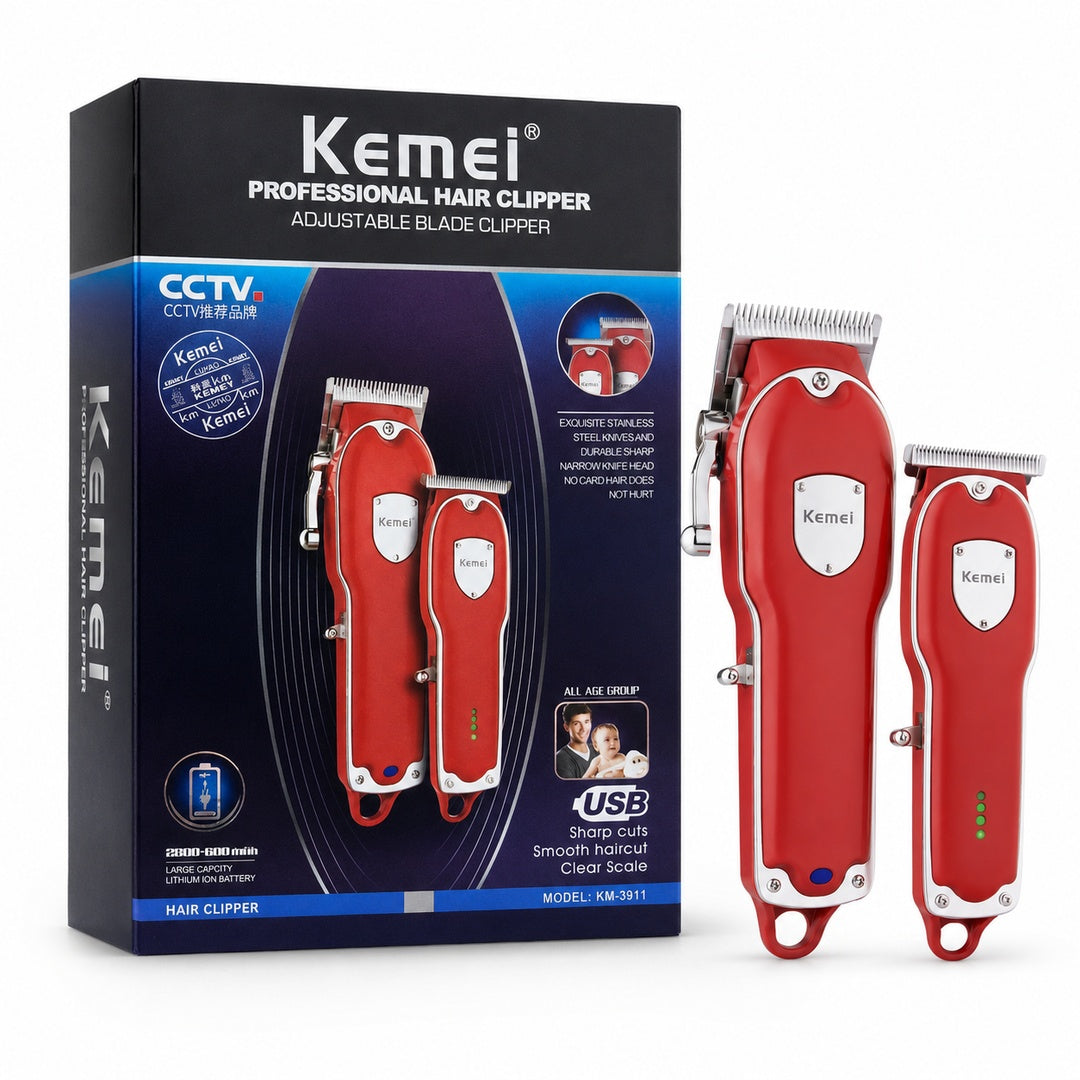 Cortadora de Cabello Profesional Kemei 3911 Kit - vista 3 del producto