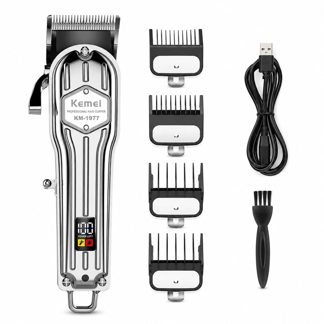 Cortadora de Pelo Kemei KM-1977 Plata 100V/240V - vista 3 del producto