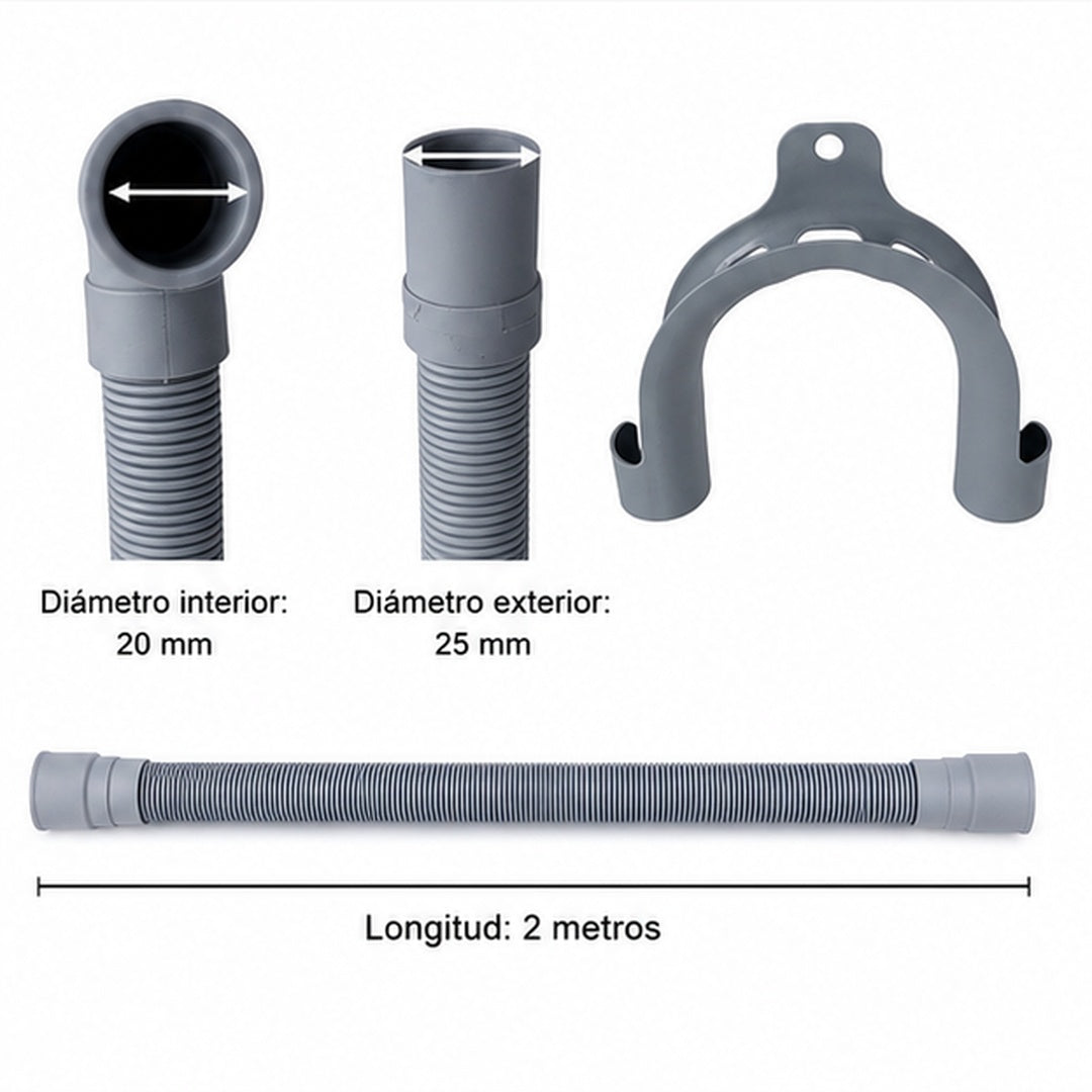 Manguera de Desague Universal para Lavadora De 2 Metros - vista 3 del producto