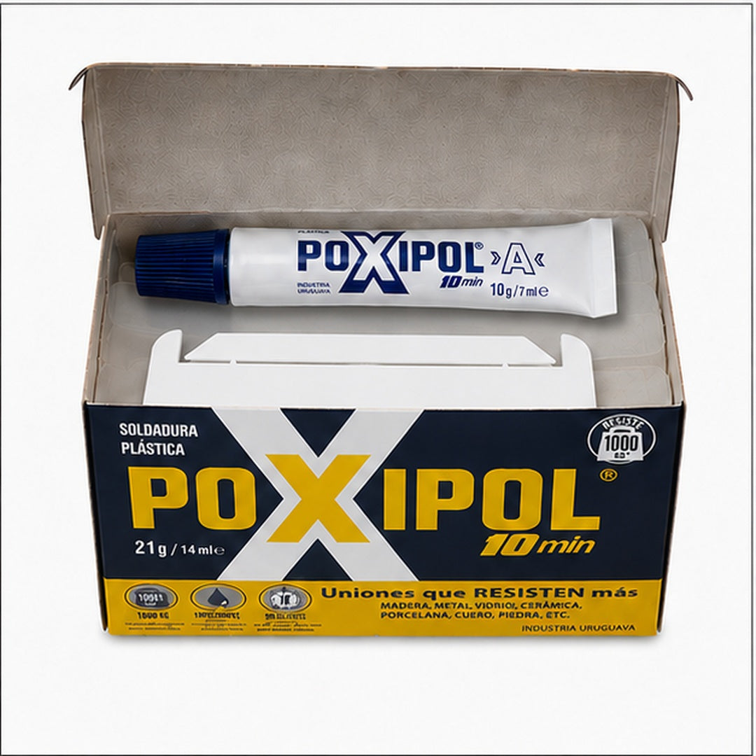 Soldadura Plástica Poxipol Gris 21 gr - vista 3 del producto