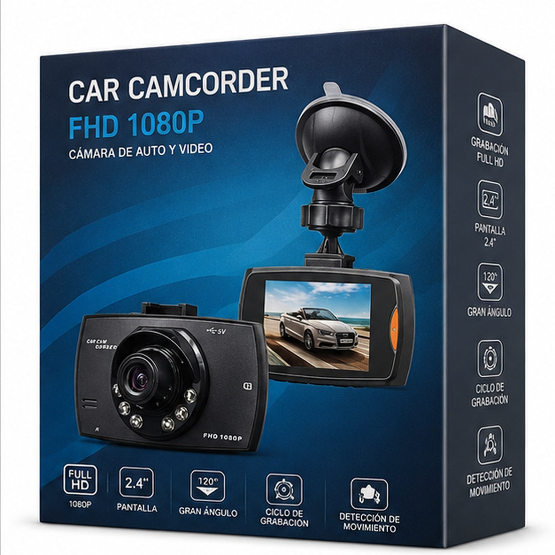 Frontal Cámara Seguridad Auto Pantalla 2.7in Dvr Full Hd1080 JE-6200 - vista 3 del producto
