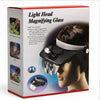 Lente lupa con vicera y luz led mod MG81001-A Negro