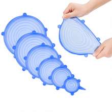 Set 6 Tapas De Silicona Adaptable Para Alimentos - vista 3 del producto