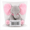 Peluche elefante musical con movimiento de orejas 30 cm color Rosa