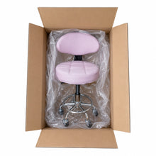 Piso Taburete Con Respaldo Modelo Exclusivo Color ROSA - vista 3 del producto