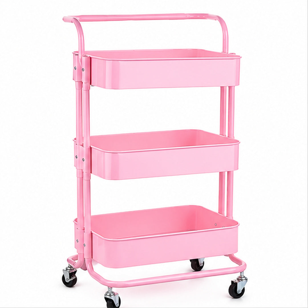 Carrito de peluquería color Rosado - vista 3 del producto