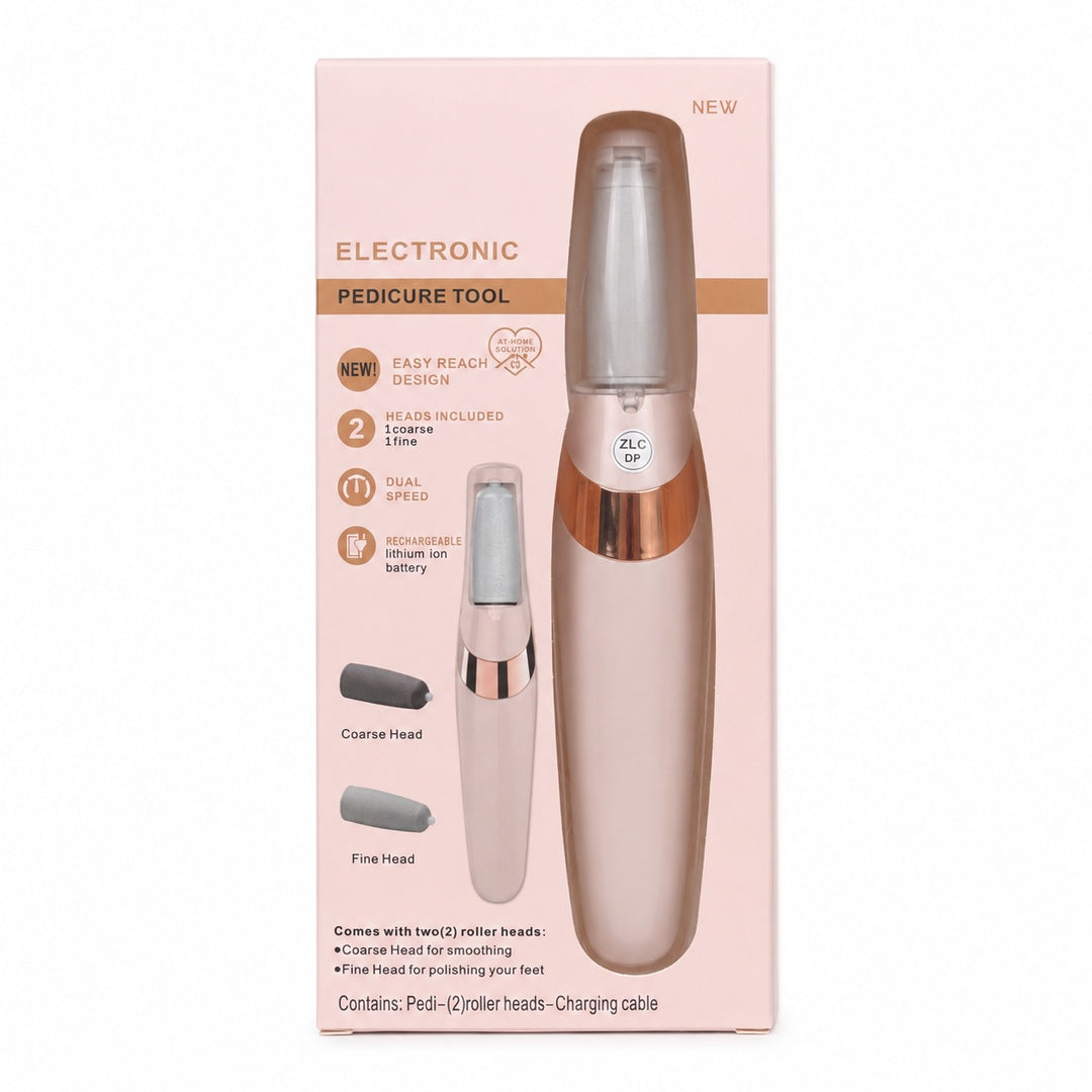 Lima eléctrica Electric Pedi USB color rosado - vista 3 del producto