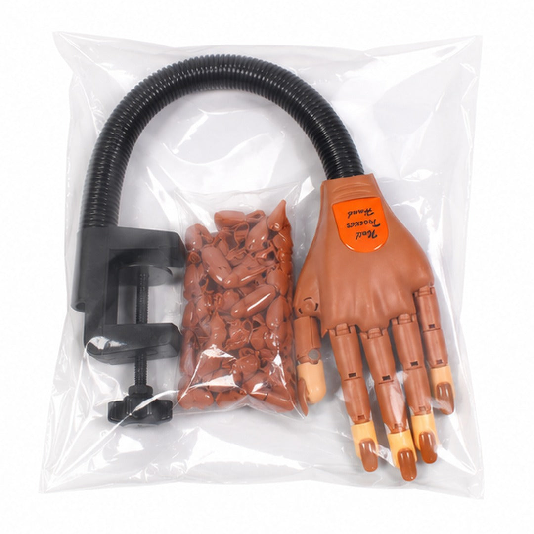 Mano Articulada Para Practicas De Manicure + 100 Uñas Pcs - vista 3 del producto