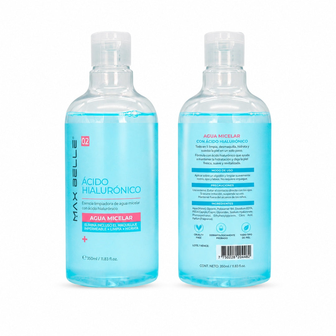 Agua Micelar Con Acido Hialuronico Cuidado Facial - vista 3 del producto