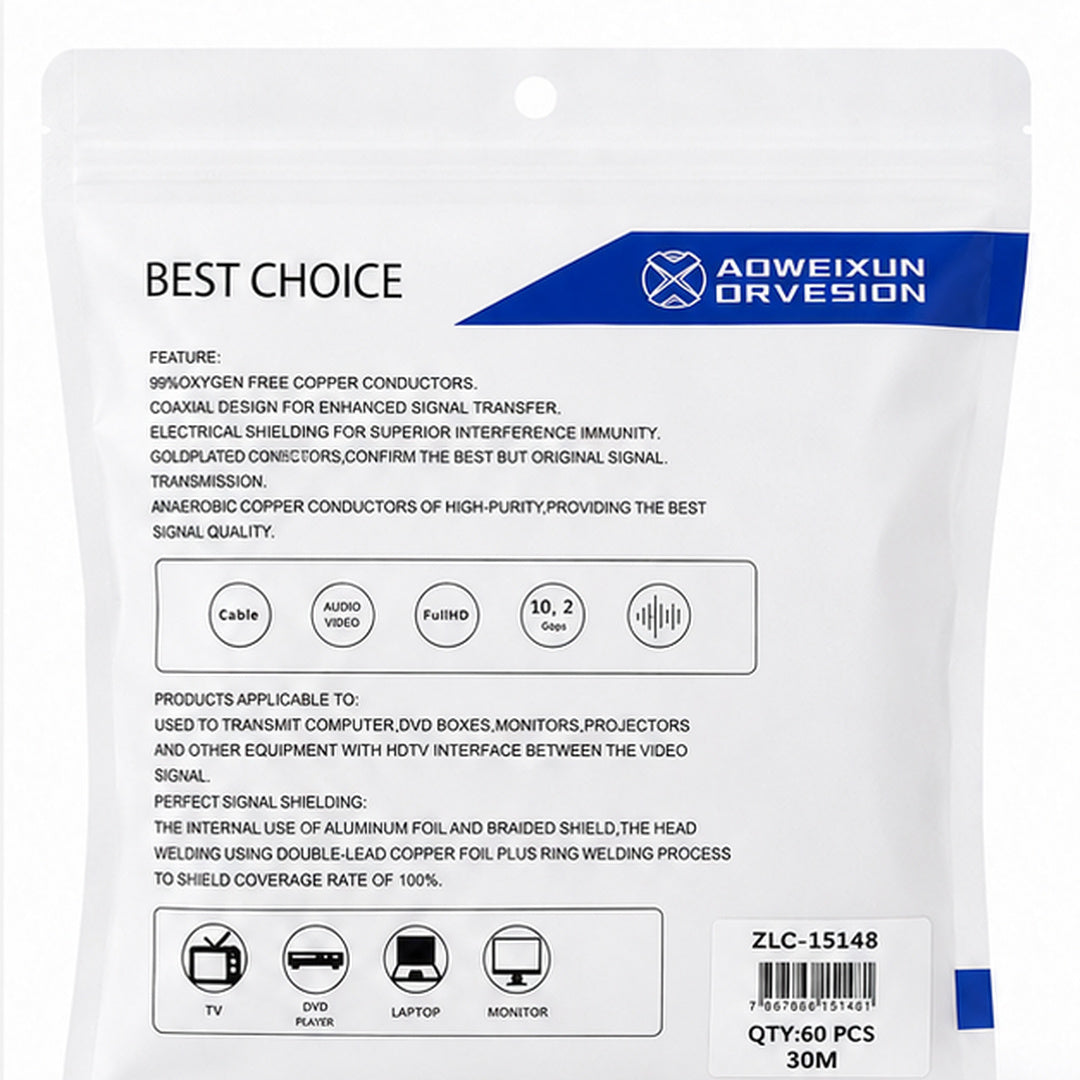 Cable de red Aoweixun Orvesion 30 metros Best Choice - vista 3 del producto