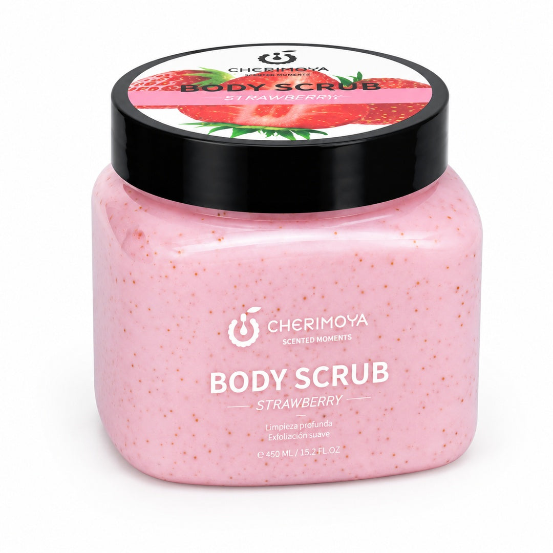 Crema Exfoliante Corporal Limpieza Profunda 450ml Cherimoya Strawberry. - vista 3 del producto