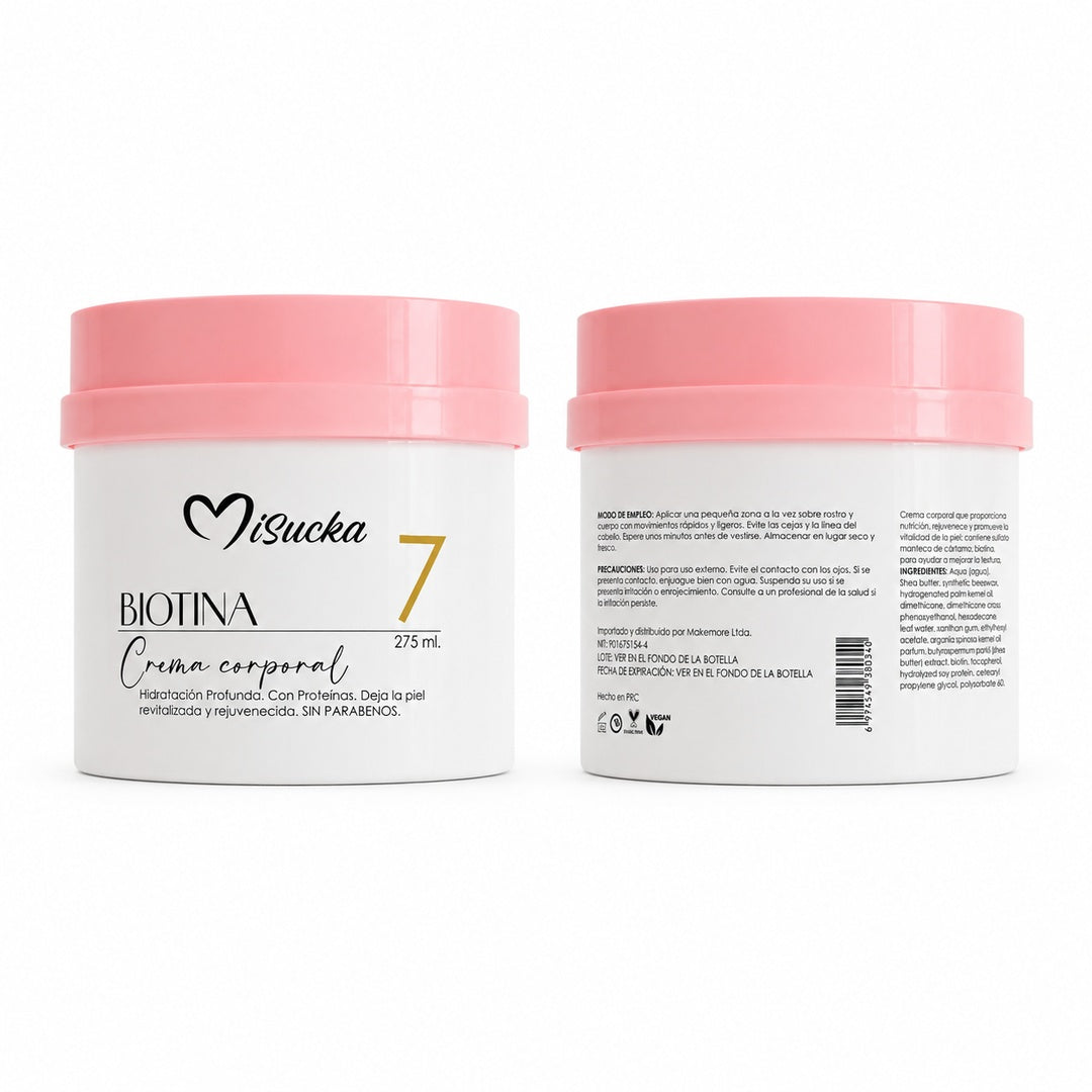 Crema corporal con biotina Misucka 275 ml paso 7 - vista 3 del producto