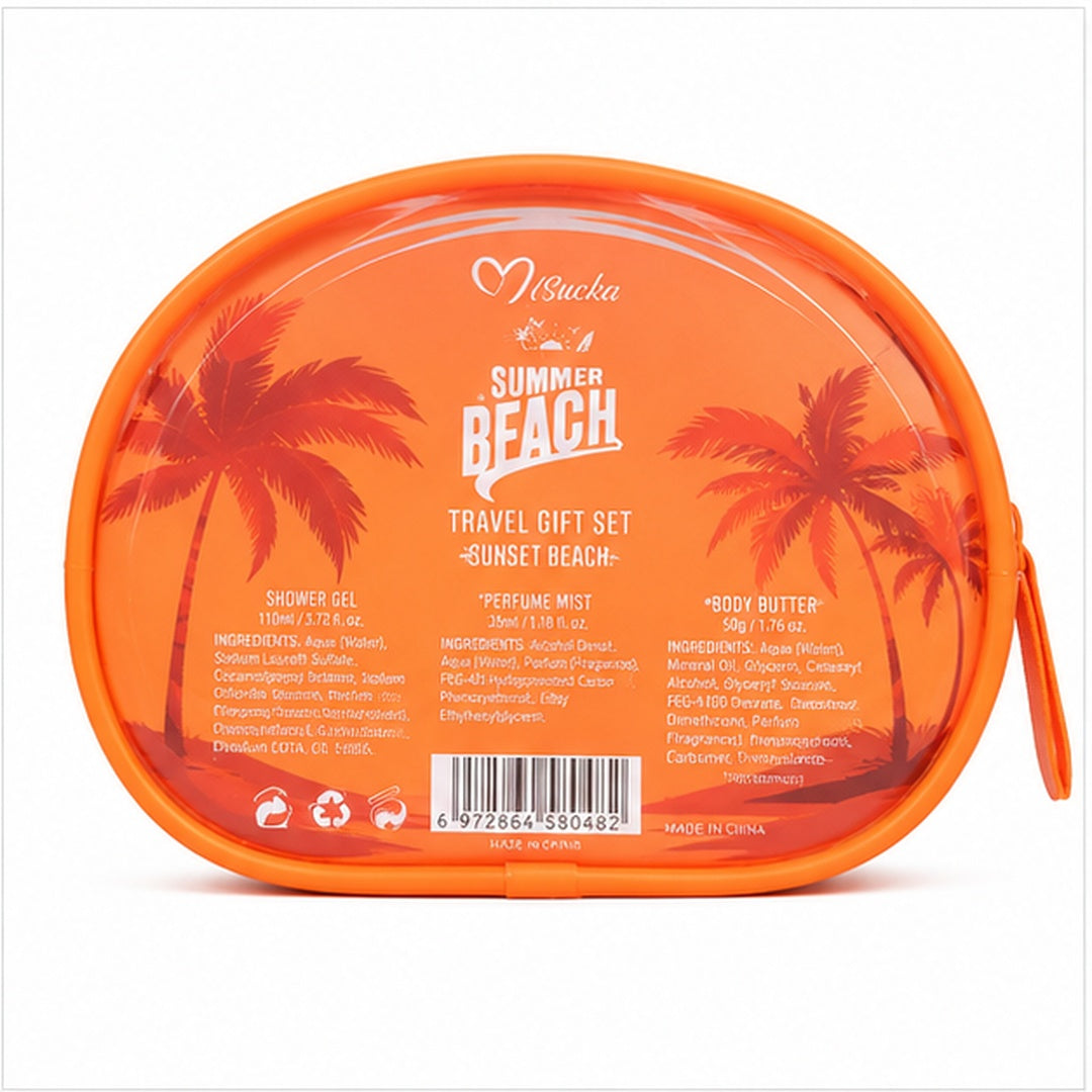 Set viajero Misucka Summer Beach color Naranja - vista 3 del producto