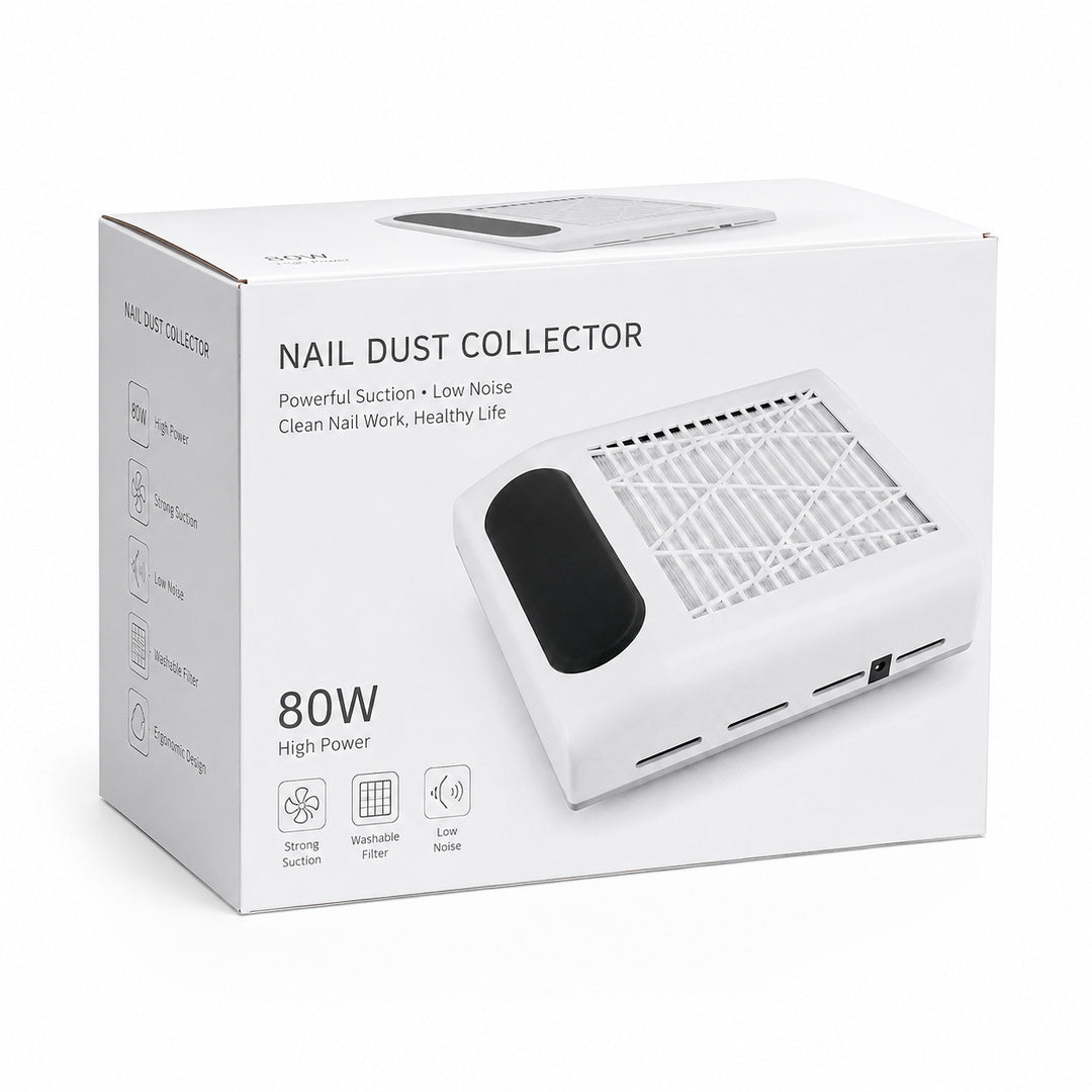 Extractor de polvo de uñas Nail Dust 80W BQ-858-8 Blanco - detalle del producto