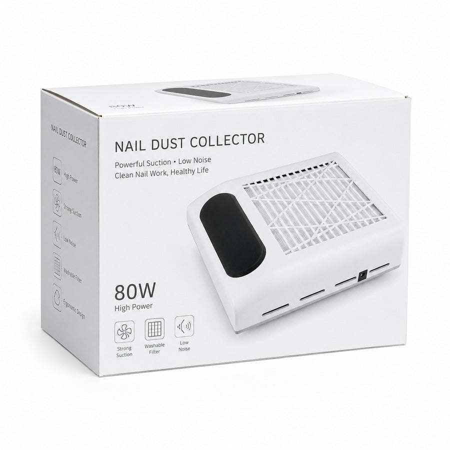 Extractor de polvo de uñas Nail Dust 80W BQ-858-8 Blanco - detalle del producto
