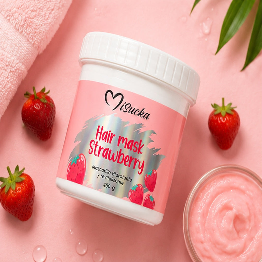 Mascarilla Capilar Misucka Hair Mask Strawberry 450 g