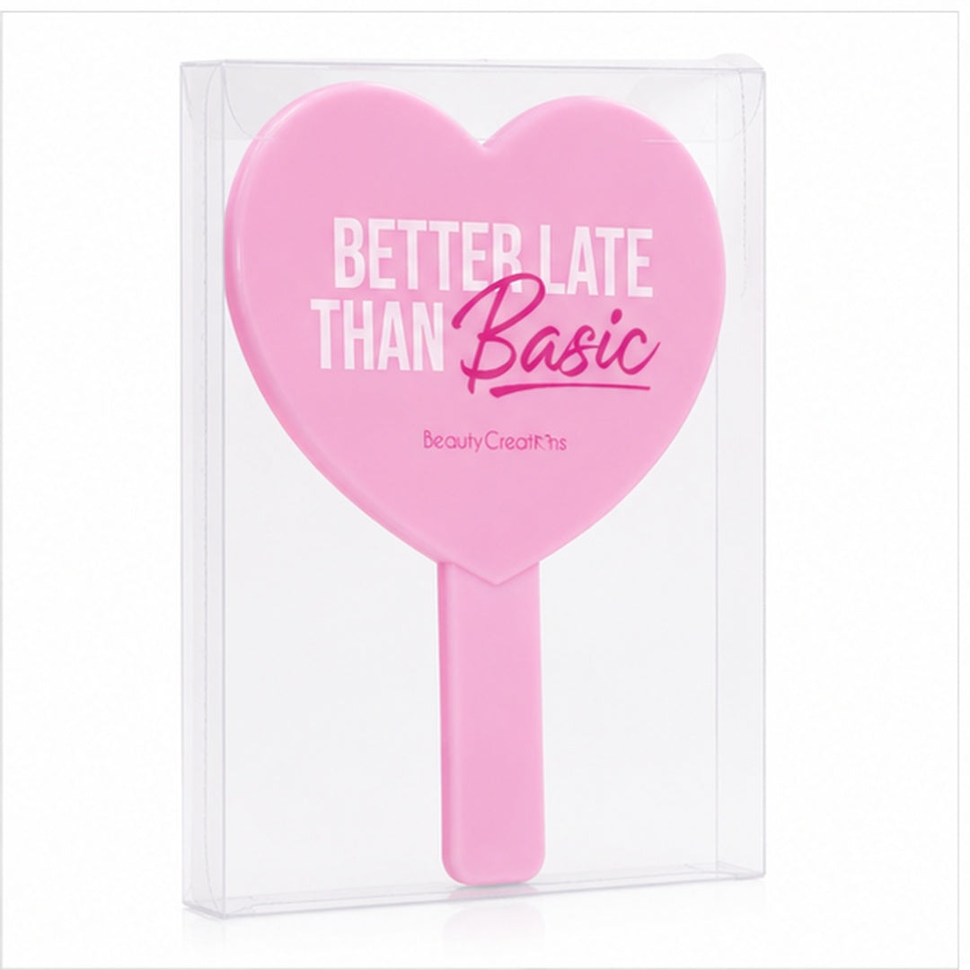 Espejo De Mano En Forma De Corazón Rosa Beauty Creations - vista 3 del producto