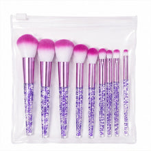 Set de 10 Brochas de maquillaje con Diseños de Brillos - vista 3 del producto