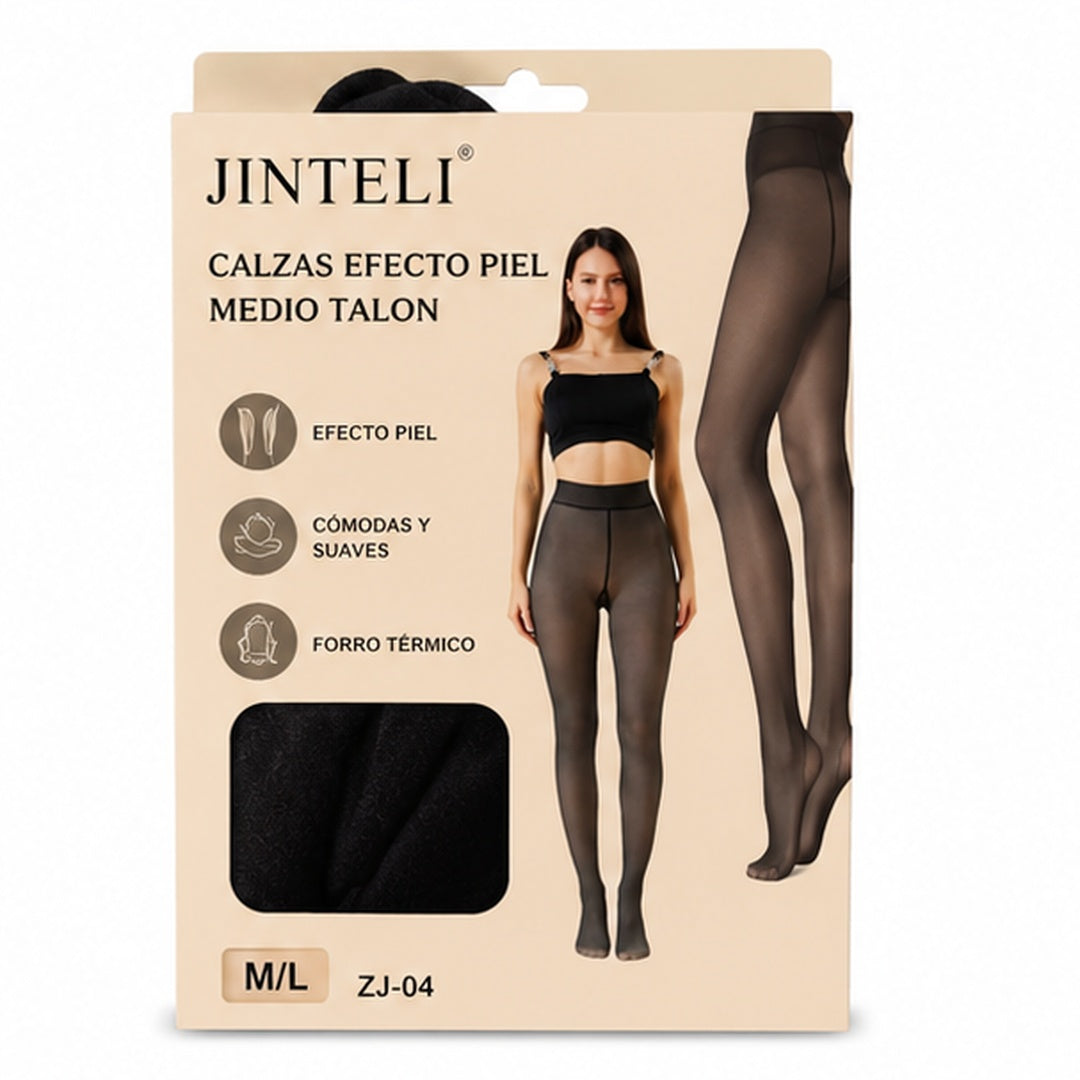 CALZA CHIPORRO EFECTO PIEL PARA MUJER INVIERNO - vista 4 del producto