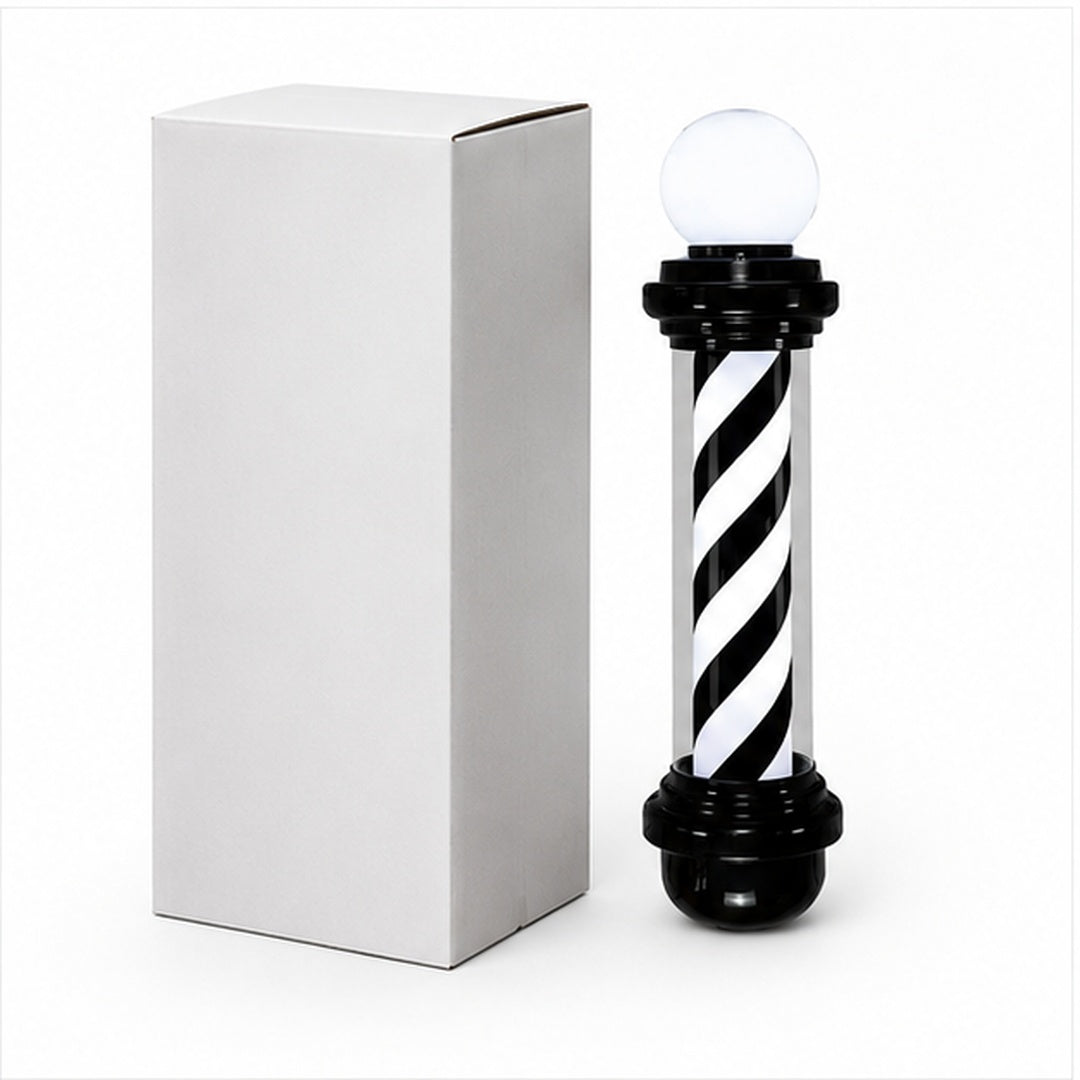 Poler Iluminado de Barberia Color Negro - vista 3 del producto