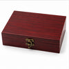 Set de vino en madera rectangular 5 piezas