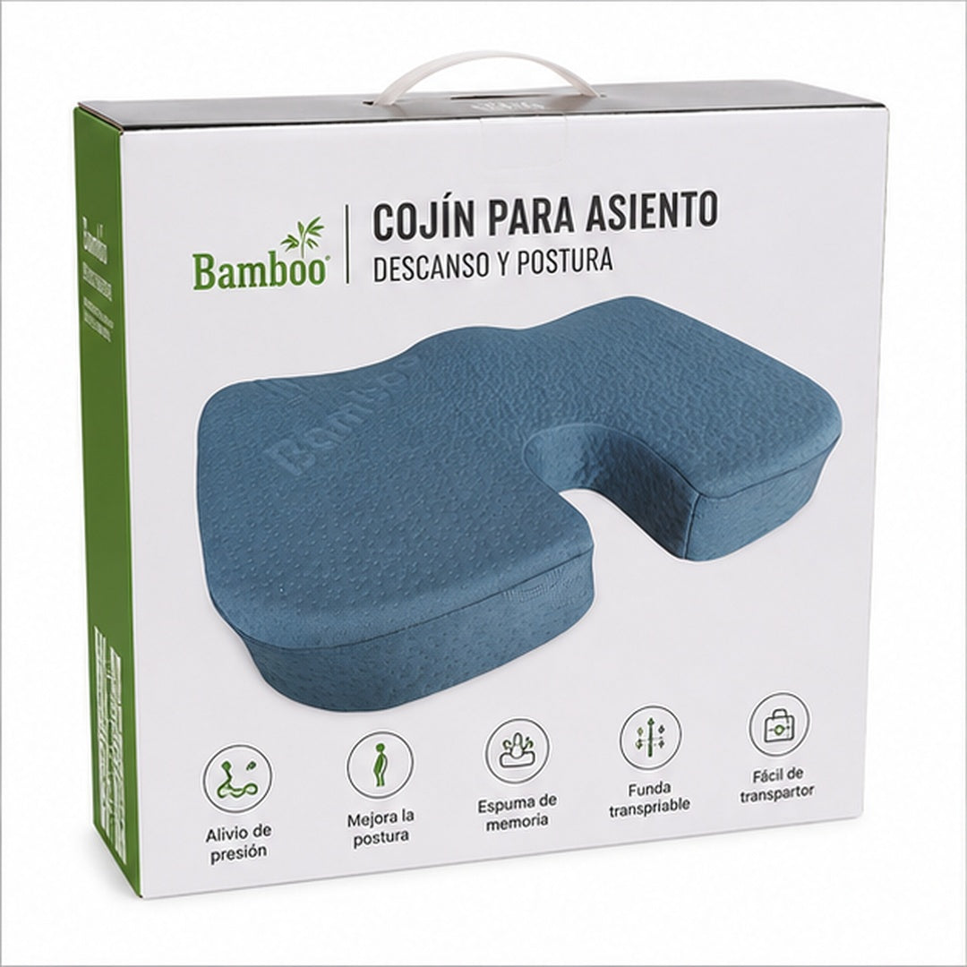 Cojín Para Asiento Descanso y Postura Bamboo - vista 3 del producto