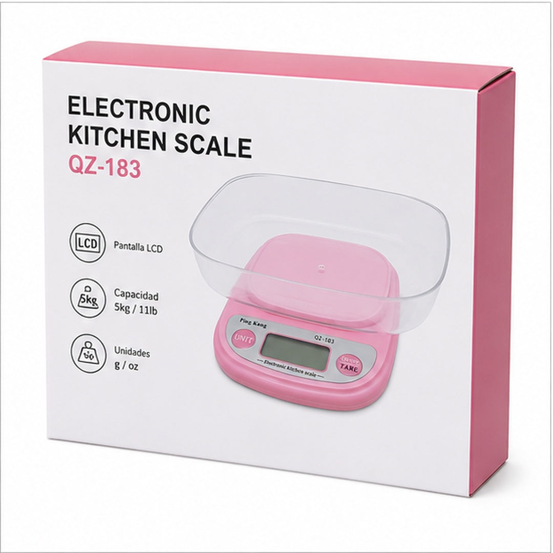 Balanza Pesa Digital de Cocina Multiusos 5 Kilos - vista 3 del producto
