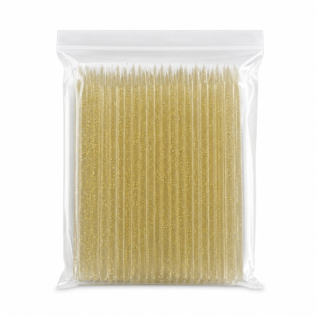 PALITOS DE NARANJO O VARILLAS ACRILICAS PARA MANICURE - variante Dorado