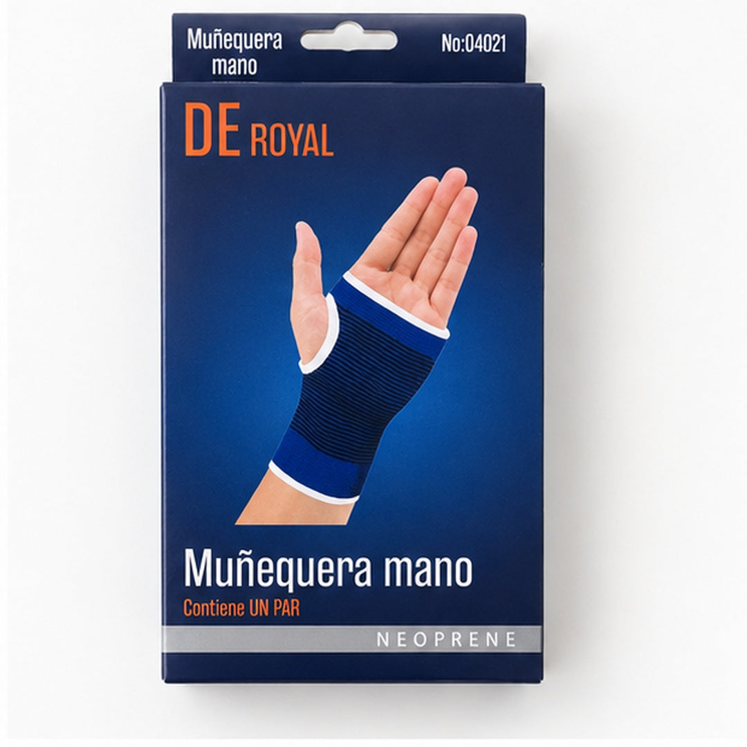 Par Muñequera De Mano Neopreno Azul - vista 3 del producto