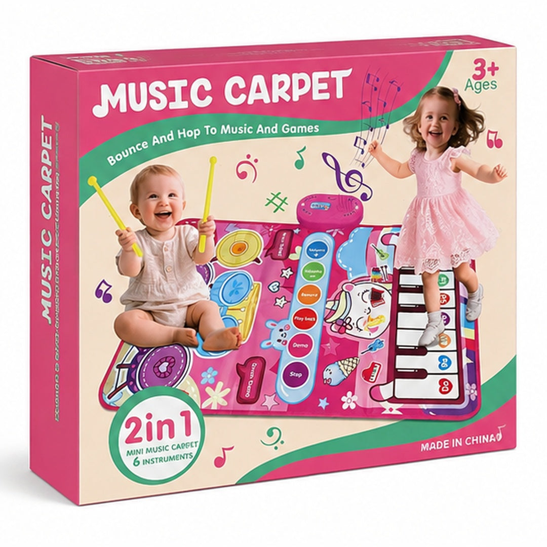 Alfombra Musical 2 en 1 Music Carpet 80cmX50cm Rosa - imagen principal