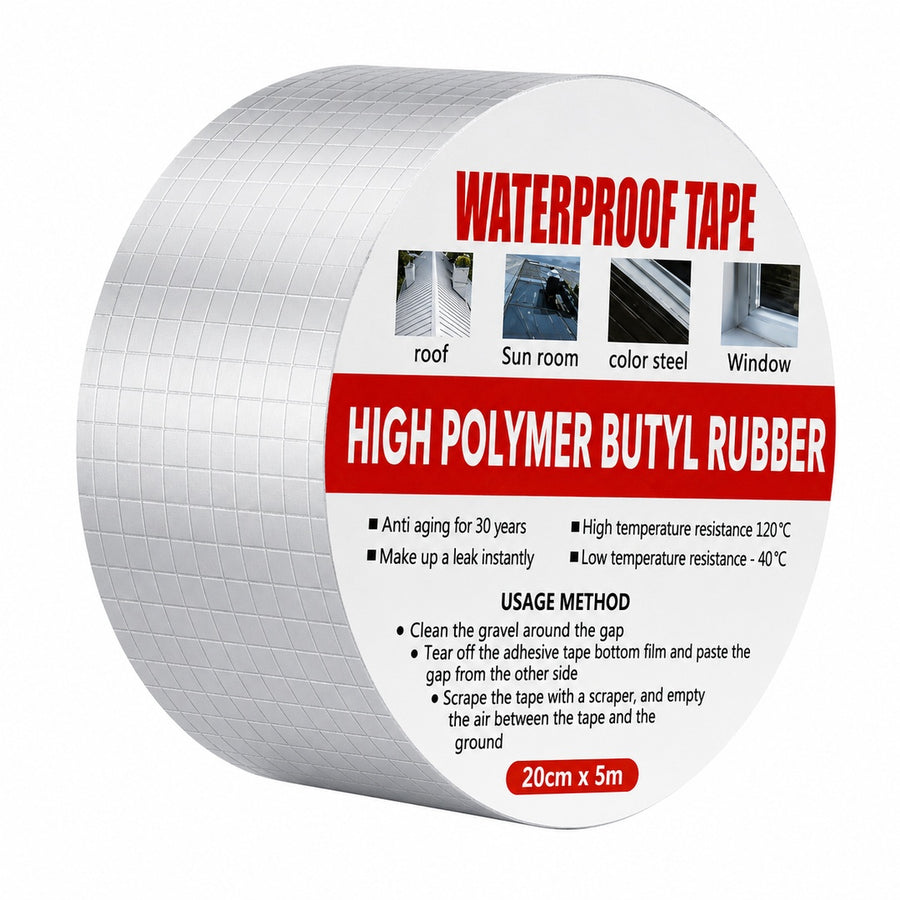 Cinta Impermeable Butilo Térmica Para Reparar Goteras 20cm X 5m - imagen principal