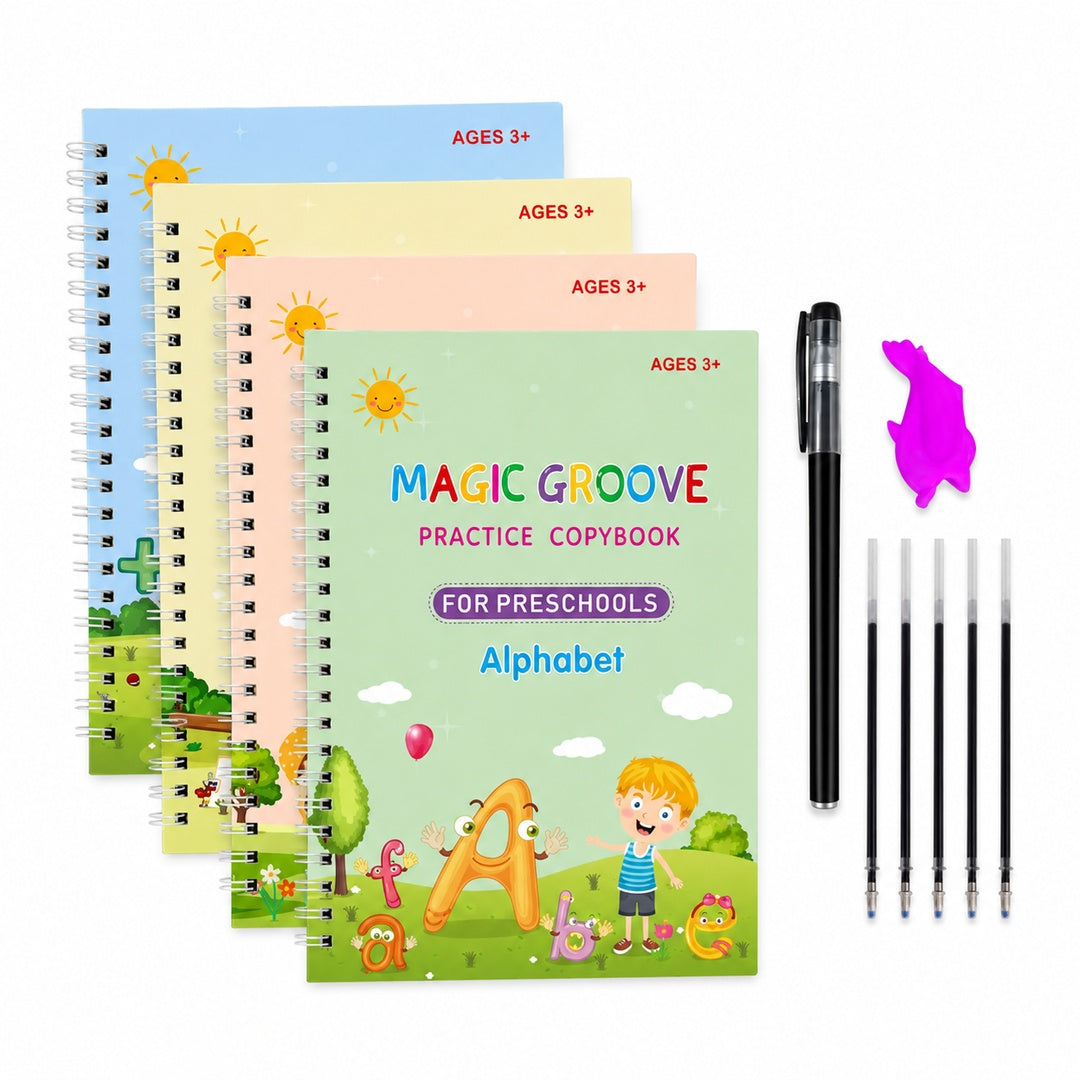 Set de 4 libros educativos mágicos Moke