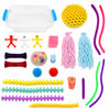 Kit de juguetes sensoriales 19 piezas goma y plástico
