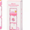 Temporizador sensorial de burbujas líquido color Rosa
